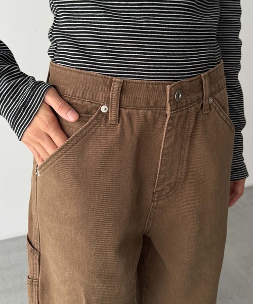 CANAL JEAN(キャナルジーン)の「El mar ツイルペインターパンツ 512(デニムパンツ・レディース・ブラウン・MEDIUM/SMALL)」の10枚目の写真