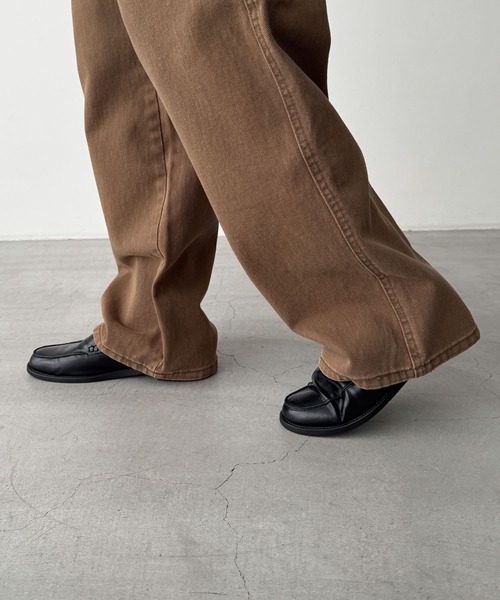 CANAL JEAN(キャナルジーン)の「El mar ツイルペインターパンツ 512(デニムパンツ・レディース・ブラウン・MEDIUM/SMALL)」の12枚目の写真