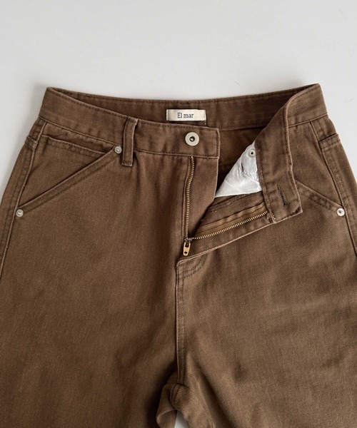 CANAL JEAN(キャナルジーン)の「El mar ツイルペインターパンツ 512(デニムパンツ・レディース・ブラウン・MEDIUM/SMALL)」の13枚目の写真