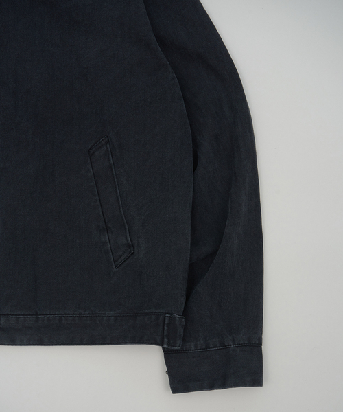 WISM(ウィズム)の「NAMELESSNESS / ネームレスネス HERRINGBONE ZIP BLOUSON(ブルゾン・メンズ・ブラック・3/2)」の14枚目の写真