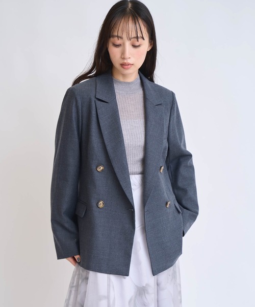 NOELA(ノエラ)の「ウールダブルブレストジャケット(その他アウター・レディース・ブラウン/チャコールグレー・S/M)」の14枚目の写真