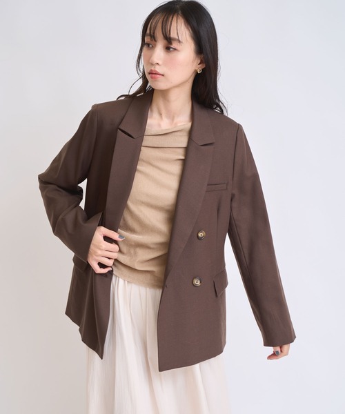 NOELA(ノエラ)の「ウールダブルブレストジャケット(その他アウター・レディース・ブラウン/チャコールグレー・S/M)」の22枚目の写真