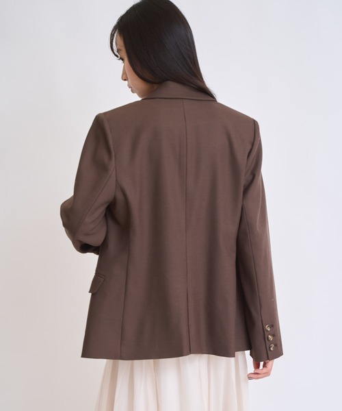 NOELA(ノエラ)の「ウールダブルブレストジャケット(その他アウター・レディース・ブラウン/チャコールグレー・S/M)」の5枚目の写真