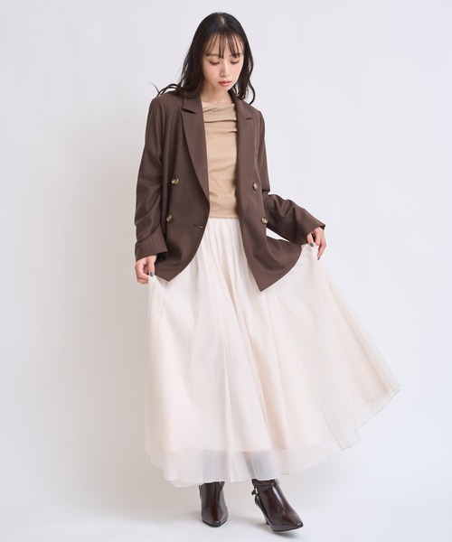 NOELA(ノエラ)の「ウールダブルブレストジャケット(その他アウター・レディース・ブラウン/チャコールグレー・S/M)」の7枚目の写真