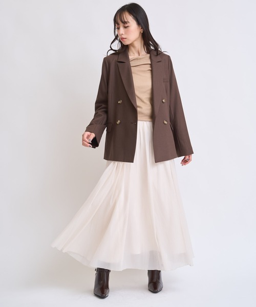 NOELA(ノエラ)の「ウールダブルブレストジャケット(その他アウター・レディース・ブラウン/チャコールグレー・S/M)」の8枚目の写真