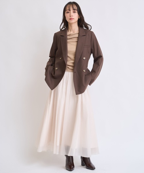 NOELA(ノエラ)の「ウールダブルブレストジャケット(その他アウター・レディース・ブラウン/チャコールグレー・S/M)」の9枚目の写真