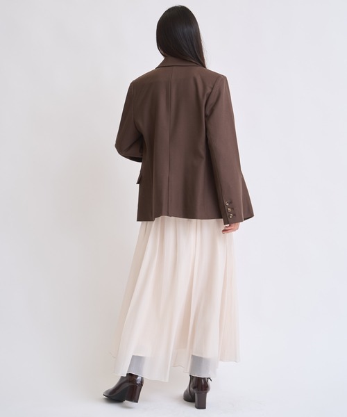 NOELA(ノエラ)の「ウールダブルブレストジャケット(その他アウター・レディース・ブラウン/チャコールグレー・S/M)」の11枚目の写真