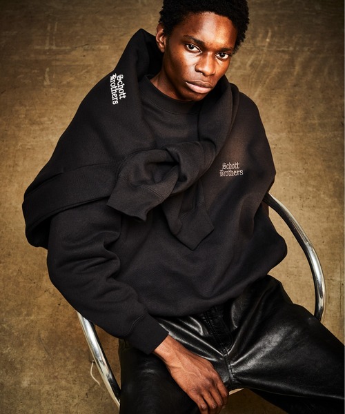 Schott/ショット/B.S CREW SWEAT/ブラックシープ クルーネック