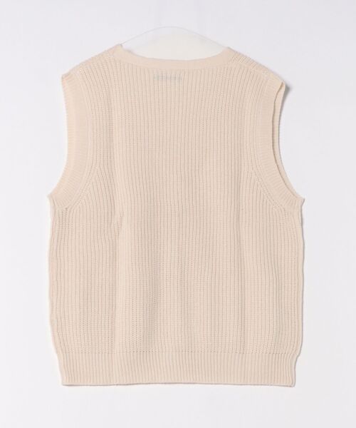 B.I.D.（ビーアイディー）の「《Bling Leads》畦編み前開きベスト（ベスト・レディース・ベージュ/グレー/チャコールグレー・FREE）」の7枚目の写真