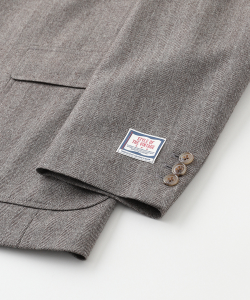 Couture d'adam（クチュールドアダム）の「COUTURE D’ADAM (クチュール ド アダム) 別注 SACK ジャケット(へリンボン)（その他アウター・メンズ・ベージュ・40/42）」の3枚目の写真