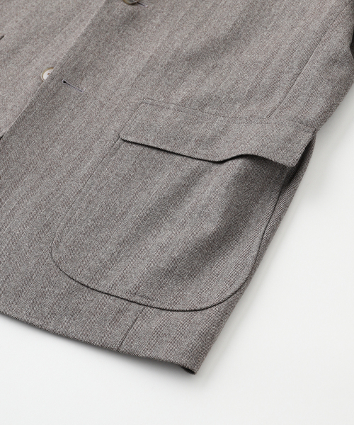 Couture d'adam（クチュールドアダム）の「COUTURE D’ADAM (クチュール ド アダム) 別注 SACK ジャケット(へリンボン)（その他アウター・メンズ・ベージュ・40/42）」の4枚目の写真