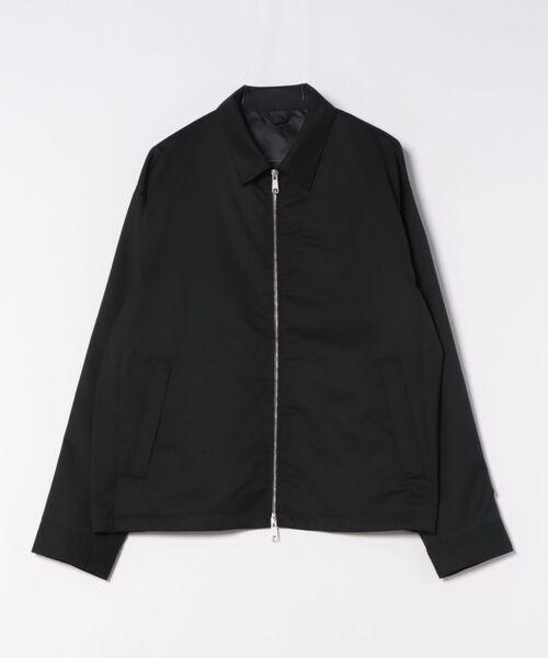 TAKA-Q(タカキュー)の「【ウール混 ストレッチ 防シワ】タカキュー NEO BASICS ハリントンジャケット(セットアップ可能)(カバーオール・メンズ・ブラック・MEDIUM/LARGE/X-LARGE)」の9枚目の写真