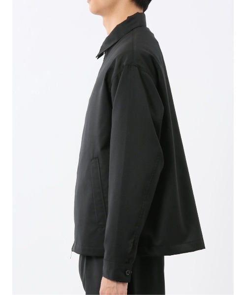 TAKA-Q(タカキュー)の「【ウール混 ストレッチ 防シワ】タカキュー NEO BASICS ハリントンジャケット(セットアップ可能)(カバーオール・メンズ・ブラック・MEDIUM/LARGE/X-LARGE)」の13枚目の写真