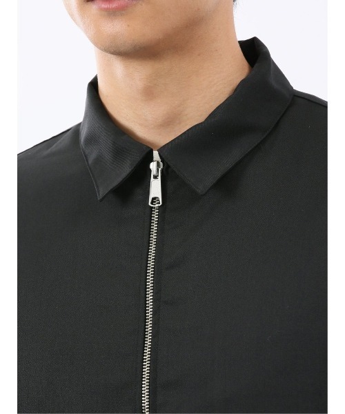 TAKA-Q(タカキュー)の「【ウール混 ストレッチ 防シワ】タカキュー NEO BASICS ハリントンジャケット(セットアップ可能)(カバーオール・メンズ・ブラック・MEDIUM/LARGE/X-LARGE)」の15枚目の写真