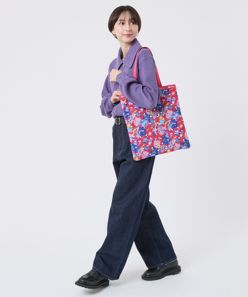 LeSportsac(レスポートサック)の「LARGE EMERALD TOTE ピーナッツプレイタイム(トートバッグ・レディース・ピンク・FREE)」の3枚目の写真