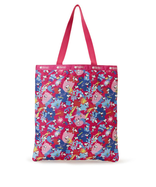 LeSportsac(レスポートサック)の「LARGE EMERALD TOTE ピーナッツプレイタイム(トートバッグ・レディース・ピンク・FREE)」の6枚目の写真