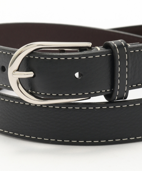 EDIFICE（エディフィス）の「ILCEA MOUSSE カーフベルト（ベルト・メンズ・ブラック/ブラウン・75/80/85/90/95）」の4枚目の写真