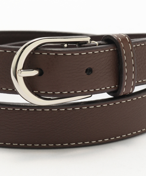 EDIFICE（エディフィス）の「ILCEA MOUSSE カーフベルト（ベルト・メンズ・ブラック/ブラウン・75/80/85/90/95）」の3枚目の写真
