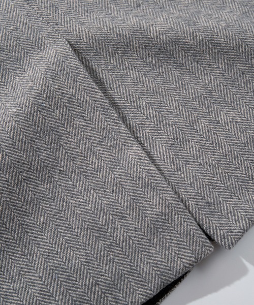 HOOK（フック）の「HOOK -original-　レトロ調人物刺繍異素材襟テーラードジャケット（テーラードジャケット・メンズ・グレー・L/M/XL）」の5枚目の写真