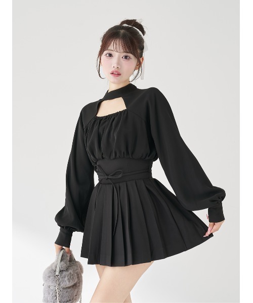 ドッキングコルセットプリーツミニワンピース（ワンピース）｜Darich