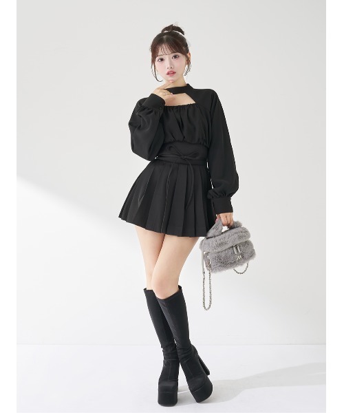 ドッキングコルセットプリーツミニワンピース（ワンピース）｜Darich