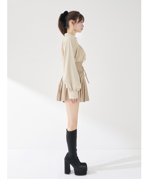 ドッキングコルセットプリーツミニワンピース（ワンピース）｜Darich