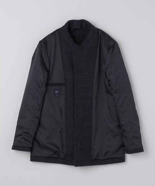 SHIPS Colors（シップス カラーズ）の「SHIPS Colors:ホロウ ウール シングルピーコート（ピーコート・メンズ・ダークブルー/グレー・MEDIUM/LARGE/X-LARGE）」の6枚目の写真