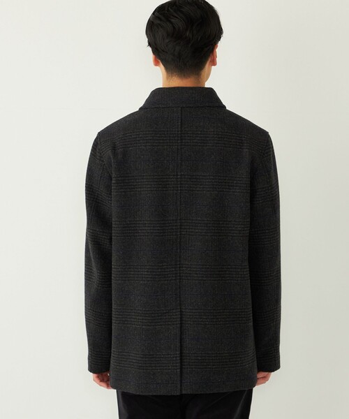 SHIPS Colors（シップス カラーズ）の「SHIPS Colors:ホロウ ウール シングルピーコート（ピーコート・メンズ・ダークブルー/グレー・MEDIUM/LARGE/X-LARGE）」の22枚目の写真