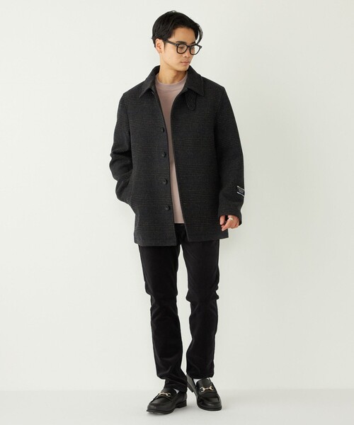 SHIPS Colors（シップス カラーズ）の「SHIPS Colors:ホロウ ウール シングルピーコート（ピーコート・メンズ・ダークブルー/グレー・MEDIUM/LARGE/X-LARGE）」の12枚目の写真