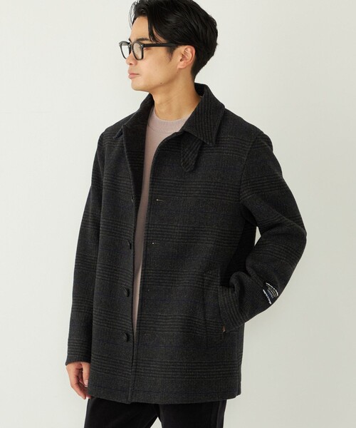 SHIPS Colors（シップス カラーズ）の「SHIPS Colors:ホロウ ウール シングルピーコート（ピーコート・メンズ・ダークブルー/グレー・MEDIUM/LARGE/X-LARGE）」の14枚目の写真