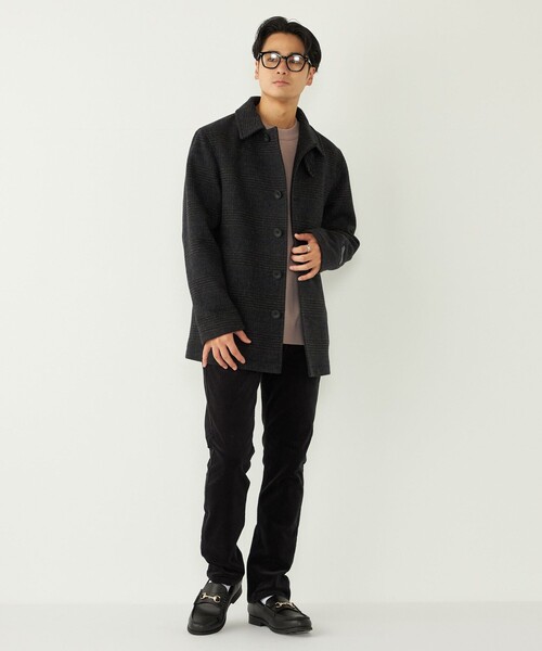 SHIPS Colors（シップス カラーズ）の「SHIPS Colors:ホロウ ウール シングルピーコート（ピーコート・メンズ・ダークブルー/グレー・MEDIUM/LARGE/X-LARGE）」の16枚目の写真