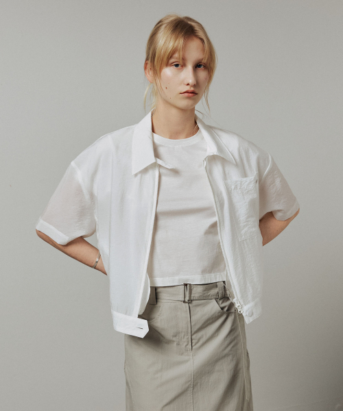 ARTID(アルティーダ)の「シアーラップ半袖ジャケット_WHITE(テーラードジャケット・レディース・ホワイト・SMALL/MEDIUM)」の3枚目の写真