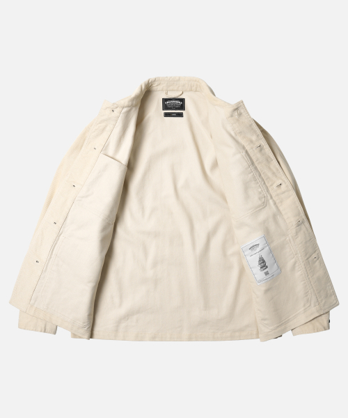 FRIZMWORKS(フリズムワークス)の「CORDUROY FRENCH WORK JACKET _ CREAM(その他アウター・メンズ・その他・SMALL/MEDIUM/LARGE/X-LARGE)」の2枚目の写真