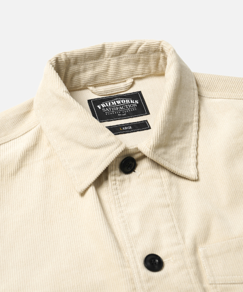 FRIZMWORKS(フリズムワークス)の「CORDUROY FRENCH WORK JACKET _ CREAM(その他アウター・メンズ・その他・SMALL/MEDIUM/LARGE/X-LARGE)」の4枚目の写真