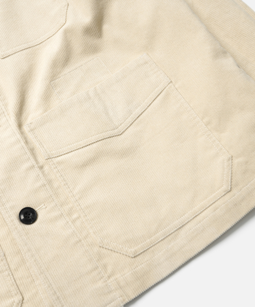 FRIZMWORKS(フリズムワークス)の「CORDUROY FRENCH WORK JACKET _ CREAM(その他アウター・メンズ・その他・SMALL/MEDIUM/LARGE/X-LARGE)」の6枚目の写真