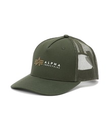 Alpha Industries（アルファインダストリーズ）の「Alpha Industries/アルファインダストリーズ/Alpha Label Trucker Cap/アルファ ラベル トラッカー キャップ（キャップ）」