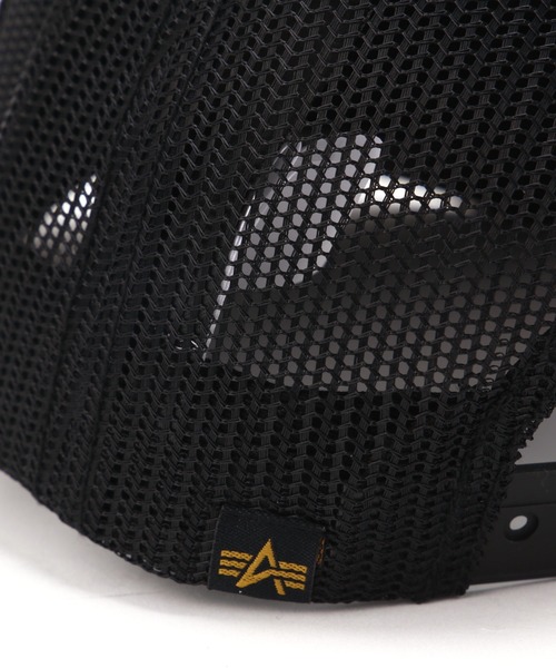Alpha Industries(アルファインダストリーズ)の「Alpha Industries/アルファインダストリーズ/Alpha Label Trucker Cap/アルファ ラベル トラッカー キャップ(キャップ・メンズ・ブラック/オリーブ系/ネイビー・F)」の8枚目の写真
