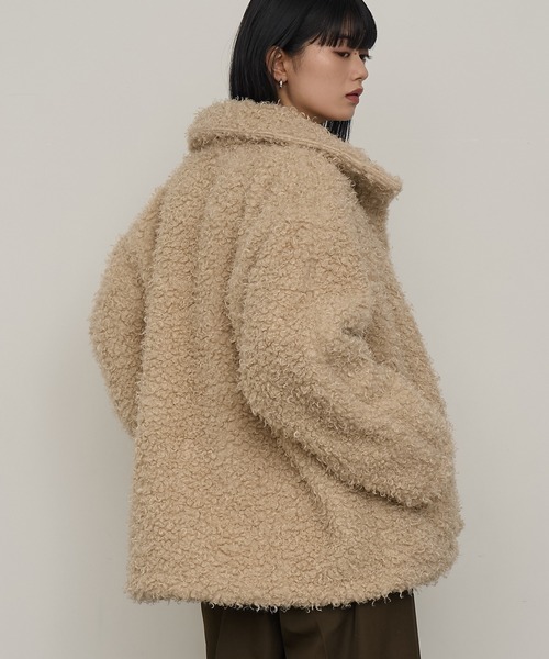 セール】【NOGLE/ノグル】カーリーシャギーボアスタンドコート（その他