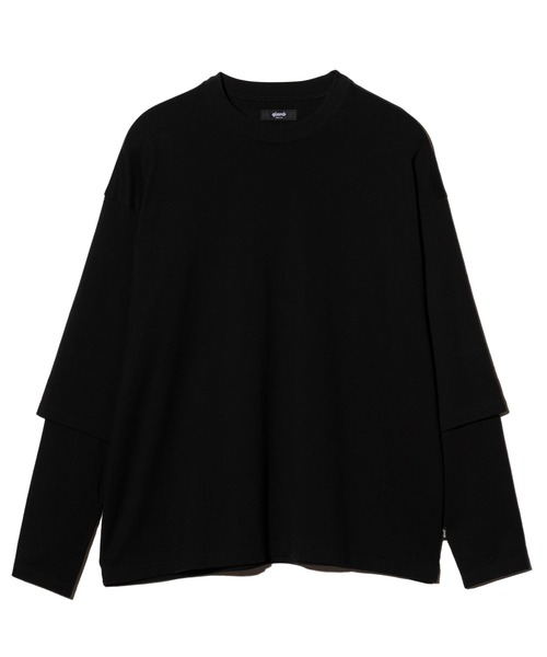 glamb(グラム)の「Blow Layered Cutsew / ブロウレイヤードカットソー(Tシャツ/カットソー・メンズ・ホワイト/ブラック/カーキ・S/M/L)」の3枚目の写真