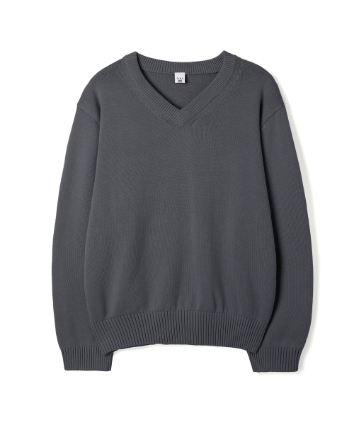 P.IN.O（ピインオ）の「Cotton V-neck semi-over knit - ivory（ニット/セーター・メンズ・その他・MEDIUM）」の3枚目の写真