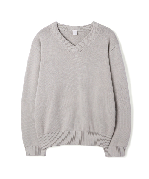 P.IN.O（ピインオ）の「Cotton V-neck semi-over knit - ivory（ニット/セーター・メンズ・その他・MEDIUM）」の4枚目の写真