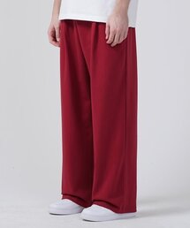 ワンタックワイドスウェットパンツバルガンディ
