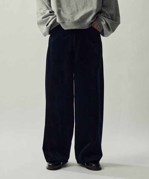 Lui's（ルイス）の「WOOL CORDUROY/ウールコーデュロイカーブパンツ（その他パンツ・メンズ・ダークブルー/ブラック・S/M）」の10枚目の写真