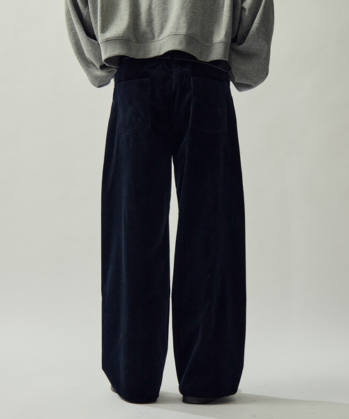 Lui's（ルイス）の「WOOL CORDUROY/ウールコーデュロイカーブパンツ（その他パンツ・メンズ・ダークブルー/ブラック・S/M）」の12枚目の写真