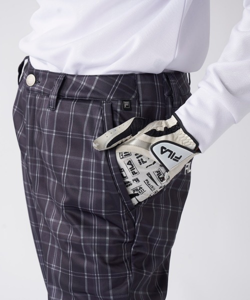 セール】【FILA GOLF:フィラゴルフ】チェック柄ボンディングパンツ