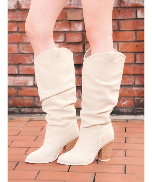 EVRIS（エヴリス）の「フリンジデザインロングブーツ（ブーツ・レディース・ブラック/ホワイト・SMALL/MEDIUM/LARGE）」の7枚目の写真