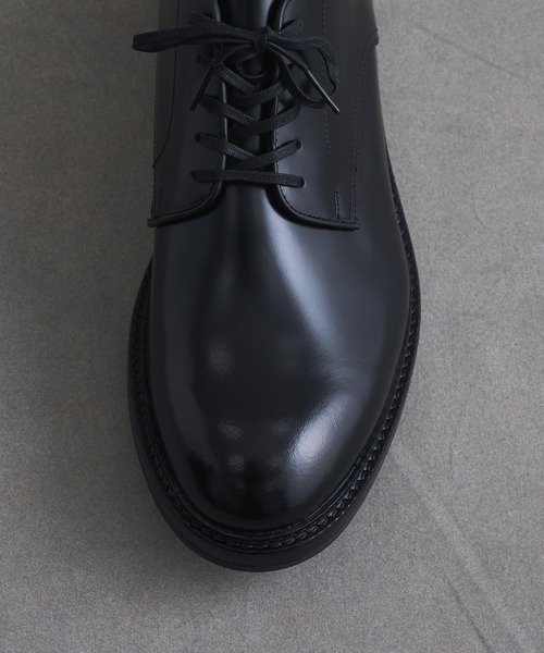 PUBLIC TOKYO(パブリックトウキョウ)の「SCOTCHGARDレザープレーントゥ(ドレスシューズ・メンズ・ブラック・1/2/3)」の10枚目の写真