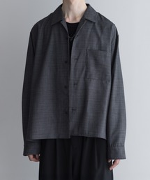 remer（リメール）の「loose basic shirt - shadow glen check /ルーズベーシックシャツシャドーグレンチェック【短丈】（シャツ/ブラウス）」
