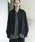 remer�i�����[���j�́u���[�Y�x�[�V�b�N�N���b�v�h�V���c�qshadow glen check�r/ loose basic cropped shirt�i�V���c/�u���E�X�j�v�b�u���b�N