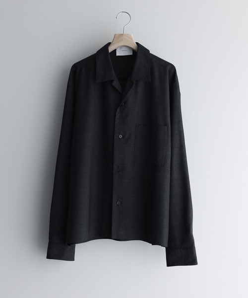 remer（リメール）の「loose basic shirt - shadow glen check /ルーズベーシックシャツシャドーグレンチェック【短丈】（シャツ/ブラウス・メンズ・ブラック/アッシュグレー・X-SMALL/SMALL/MEDIUM/LARGE）」の21枚目の写真